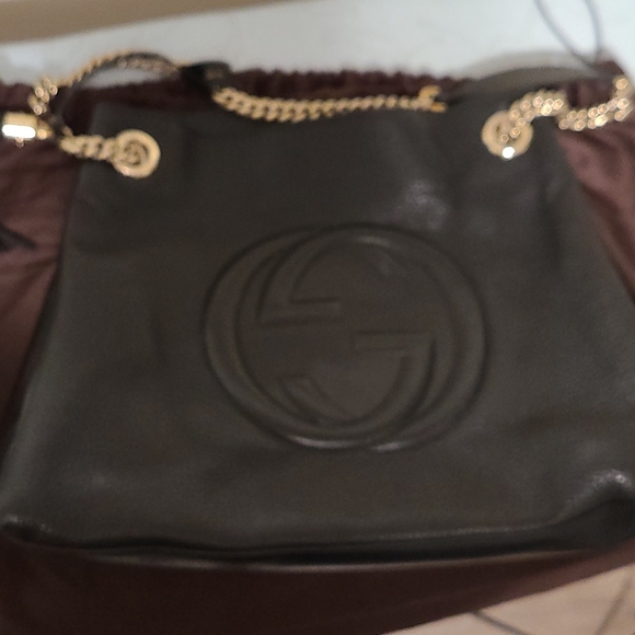 Gucci Black Soho Leather Tote - Picture 4 of 10